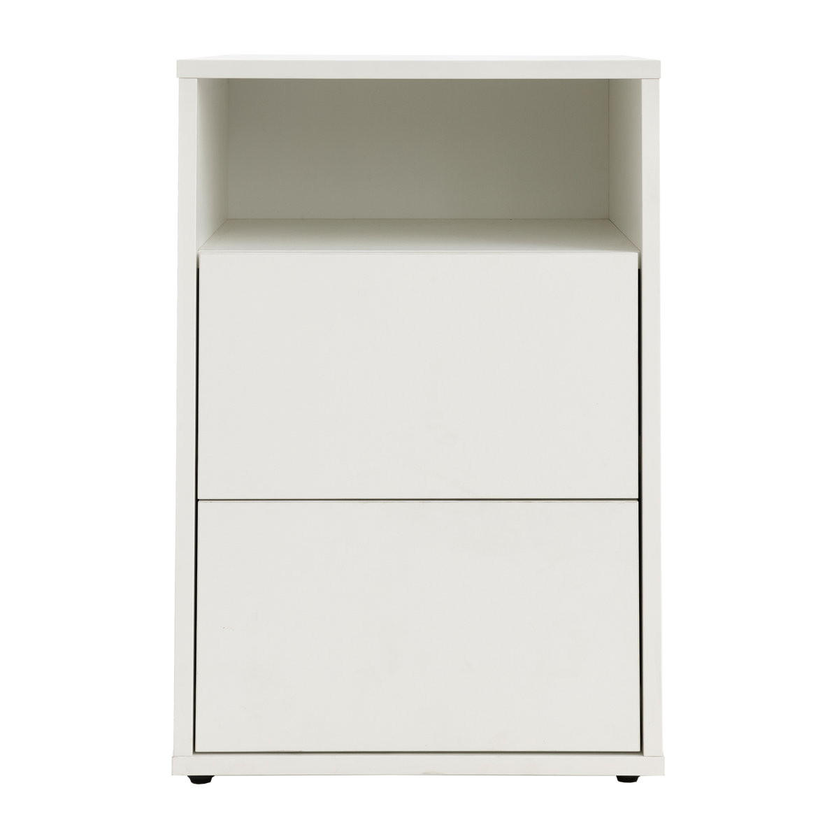 NACHTTISCH Hegas Weiß 42 cm x 62.3 cm - Weiß, Holzwerkstoff (42/62/40cm) - Kenay Home