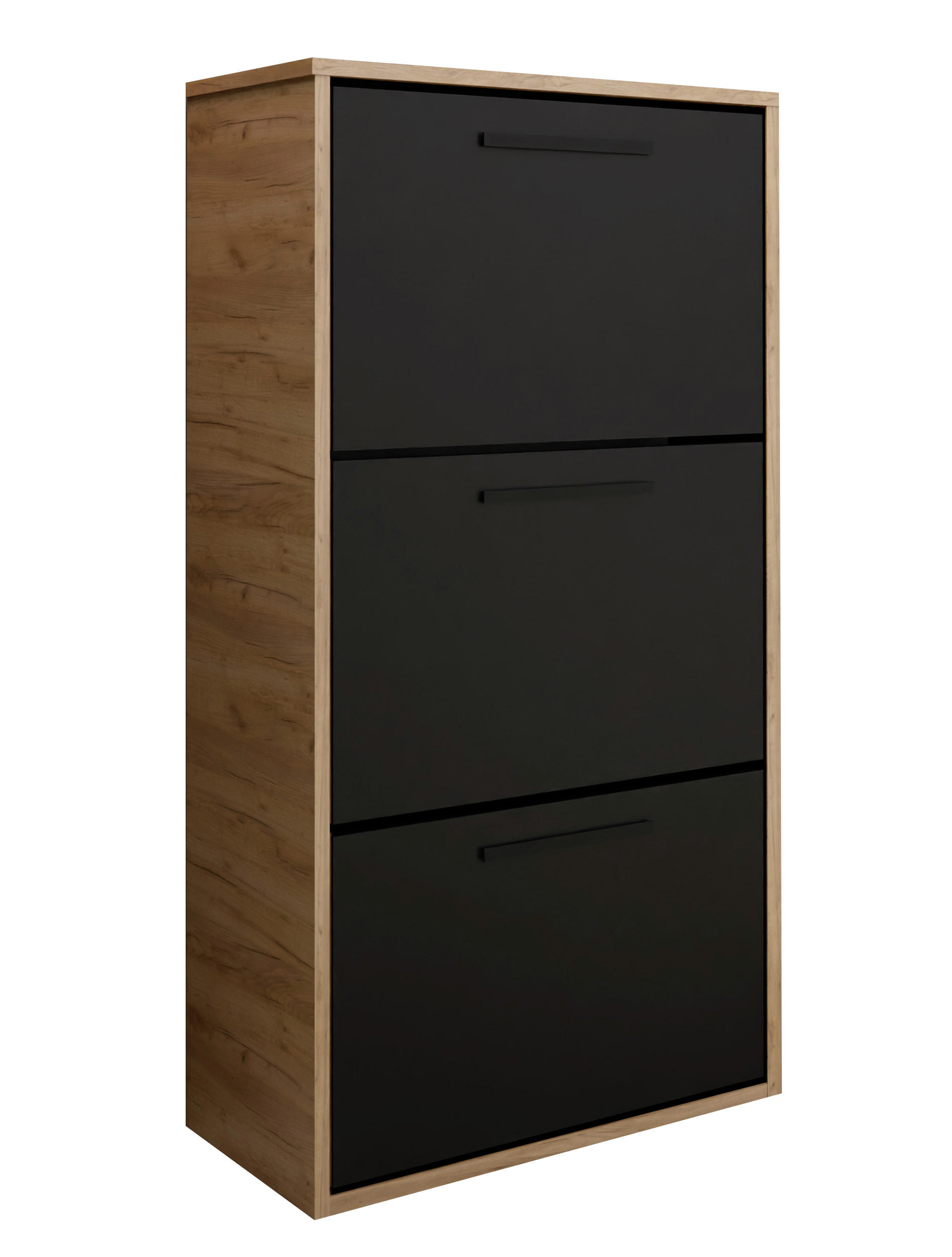 Kier Furniture BOTNÍK ASPER Dub Craft & Černá