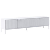 COMODĂ TV albă Adelaide - alb, compozit lemnos (180/46/38cm) - Beliani