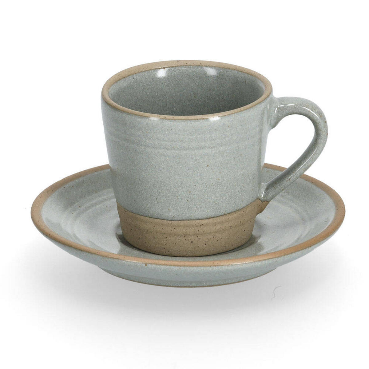 ESPRESSOTASSEN 60 ml 8-teilig - Grau, Keramik (60L)