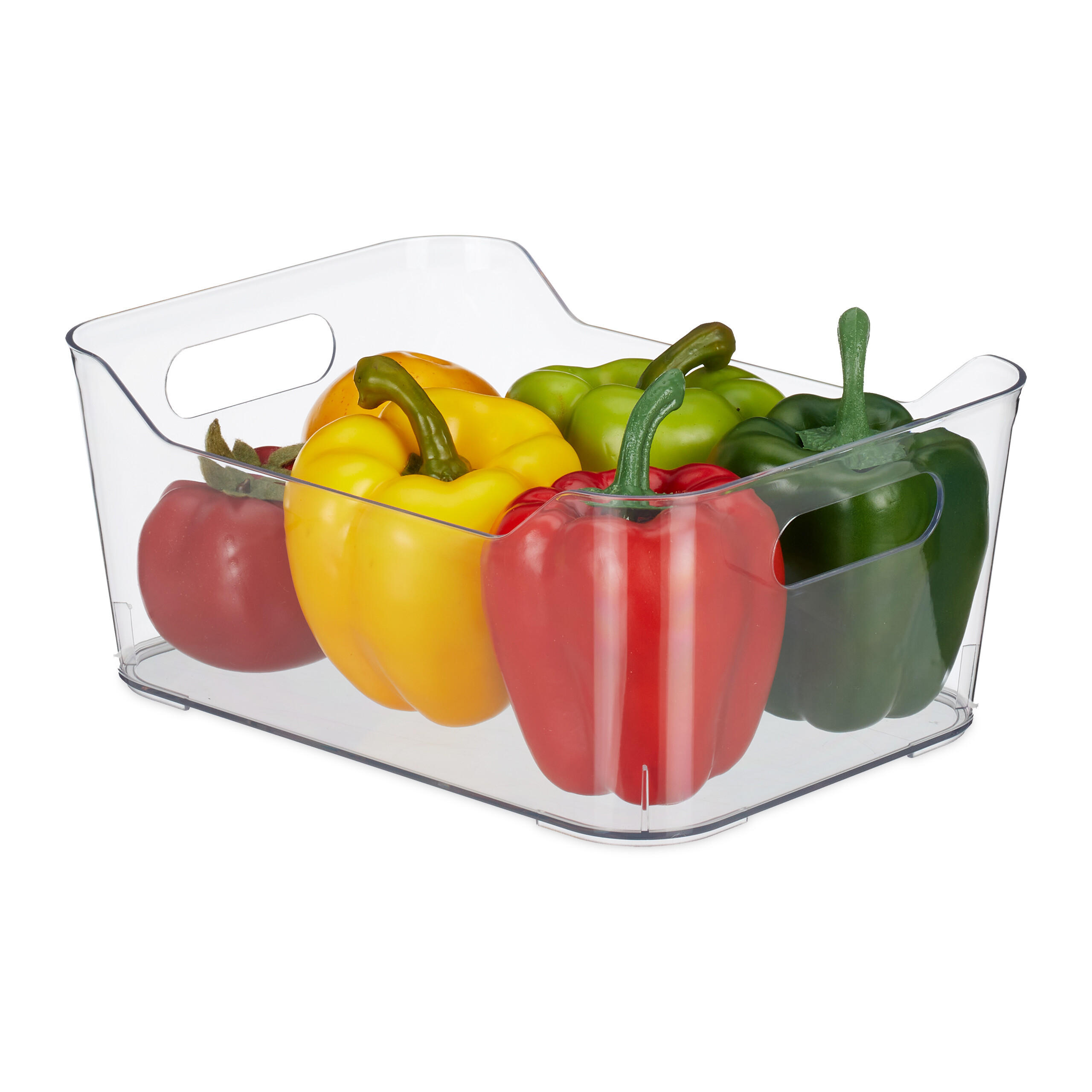 ORGANIZATOR Transparent pentru frigider cu mânere 25x18x10,5 cm