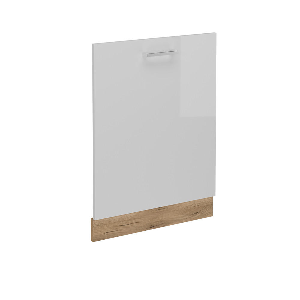 KRYT MYČKY NÁDOBÍ R-Line Bílá vysoký lesk - medově dubová/vysoce lesklá bílá, kompozitní dřevo (60/81.8/1.6cm) - Vicco