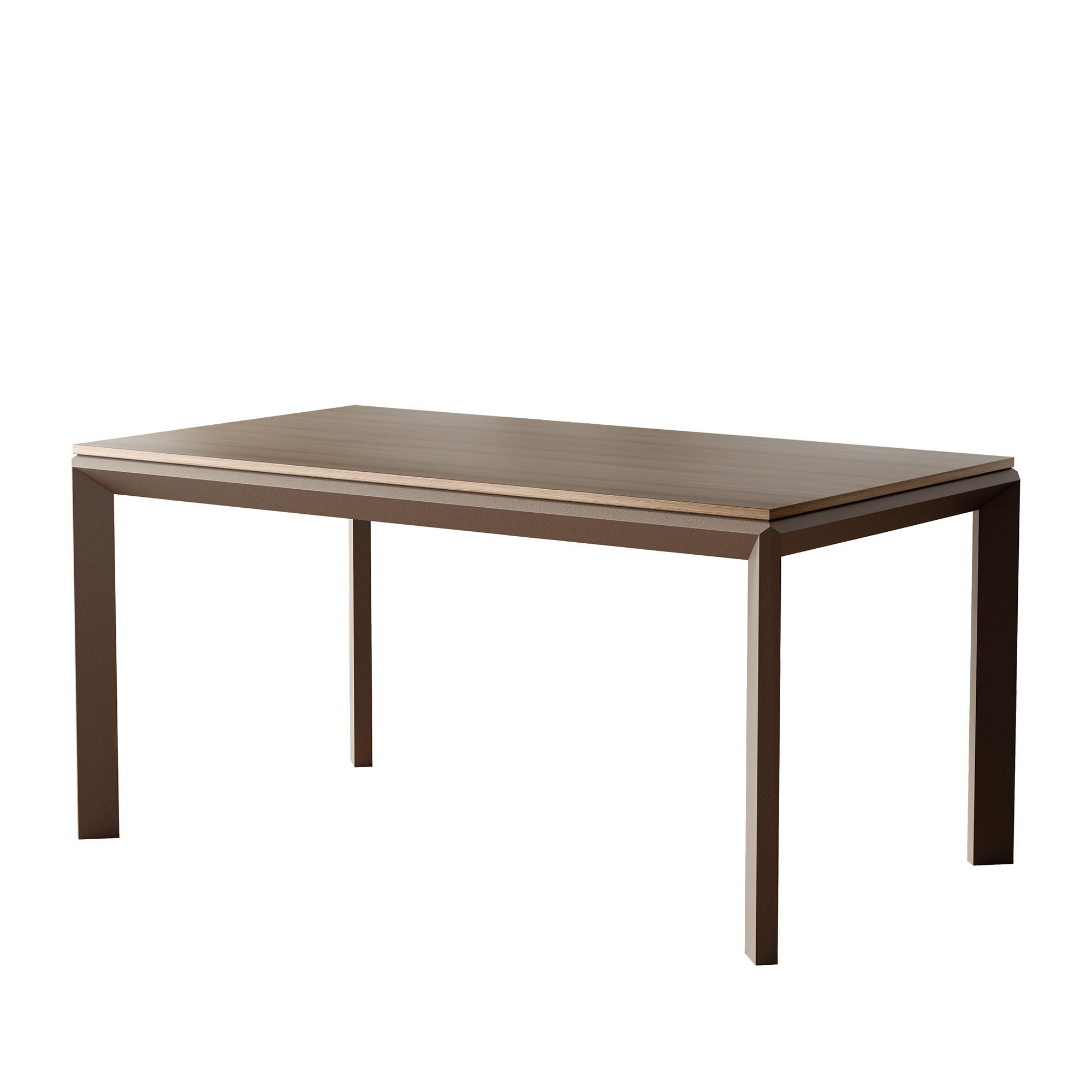 AUSZIEHTISCH FARO 160-250/90/76 cm, Franklin-Nussbaum / Braun - Nussbaumfarben/Braun, Holzwerkstoff/Metall (90/160/76cm) - Idohome