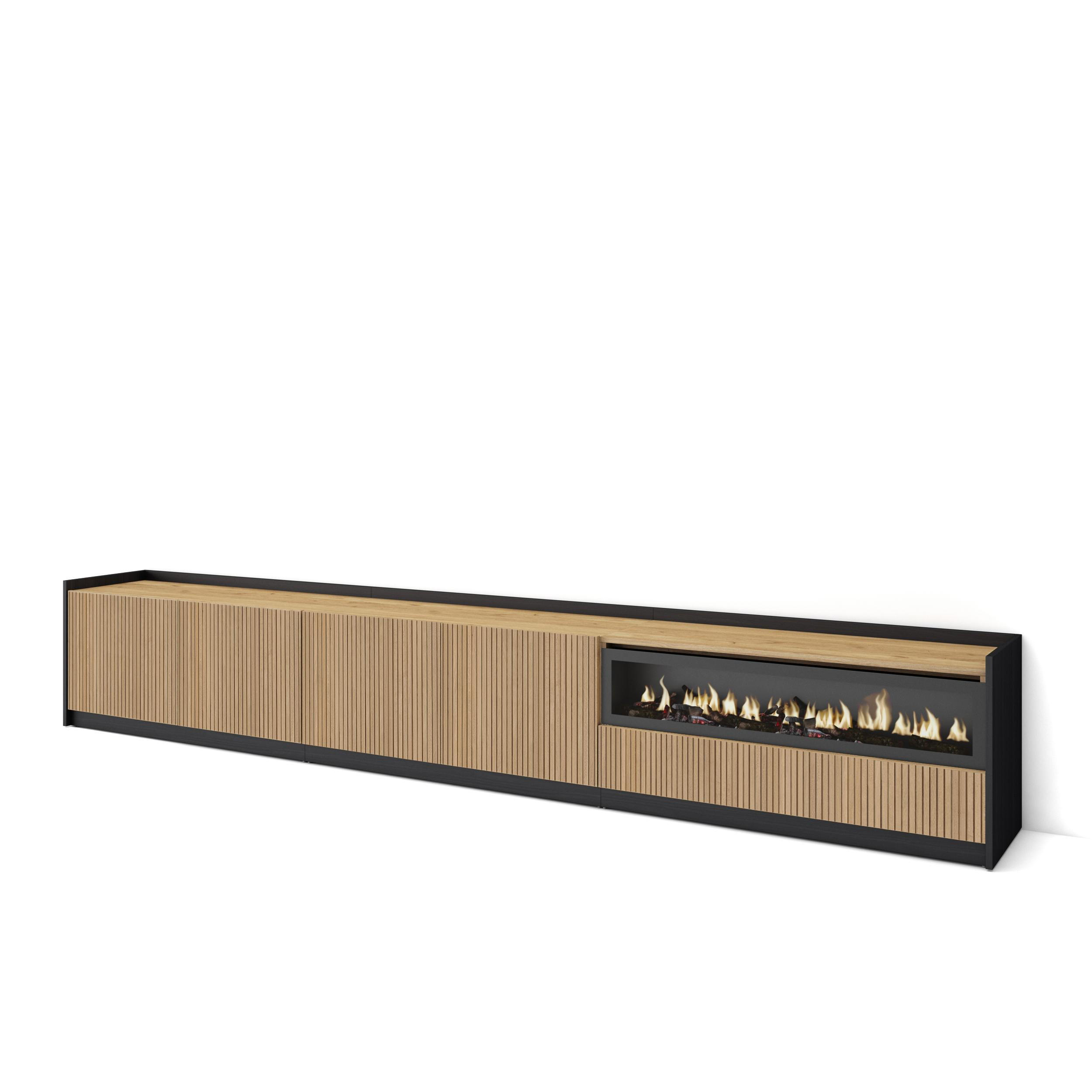 Skraut Home Lowboard, Eiche 310x50x37 cm