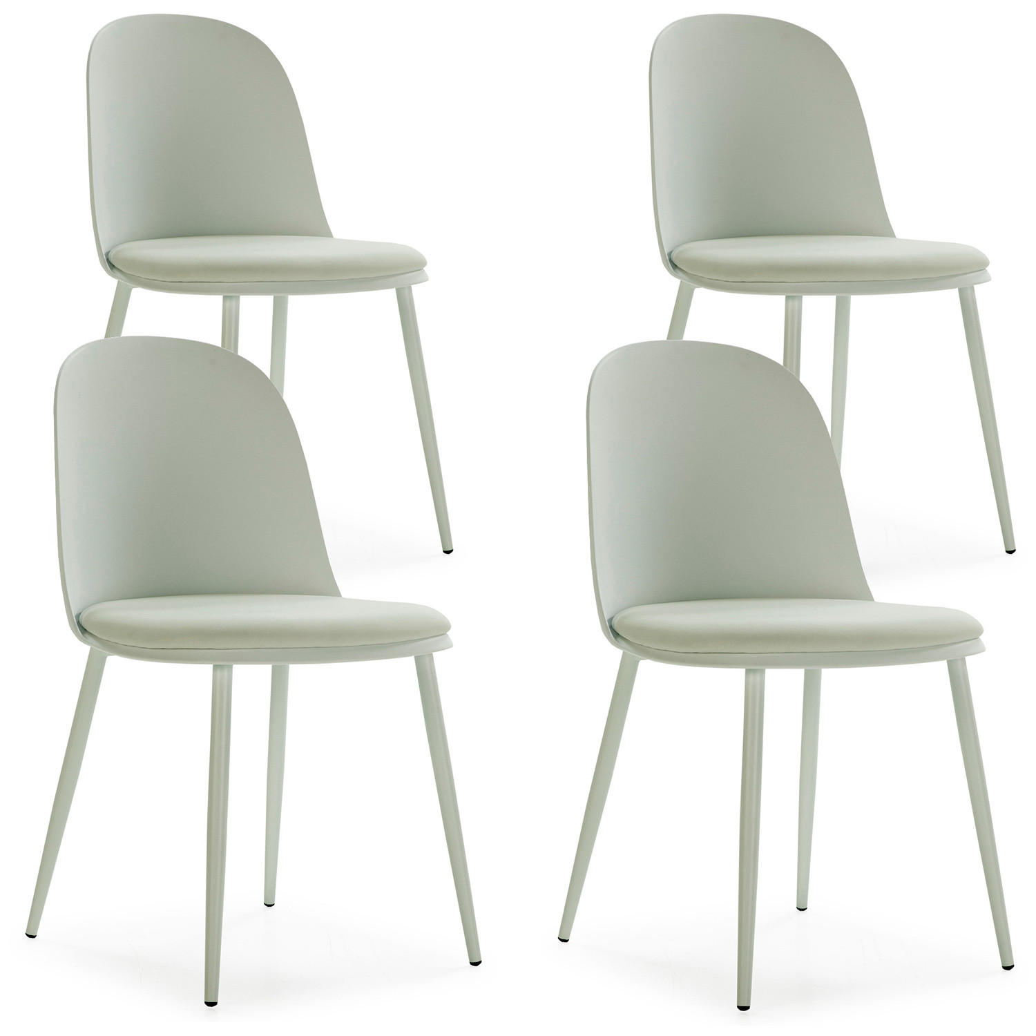 SET de 4 scaune Kana, verde