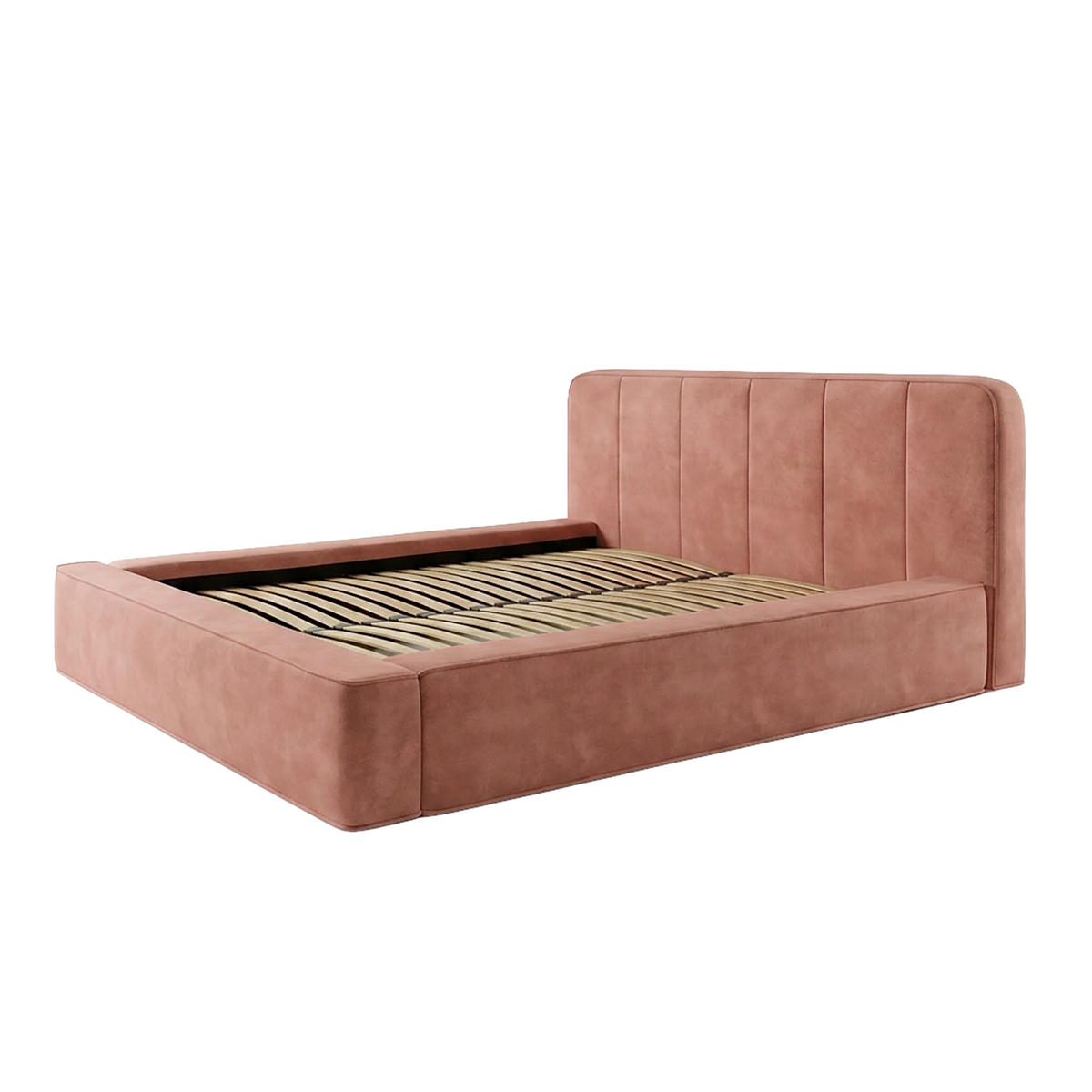POLSTERBETT BEJO 160x200 cm, Hellrosa - Pink, Textil (200/160cm) - Fedve