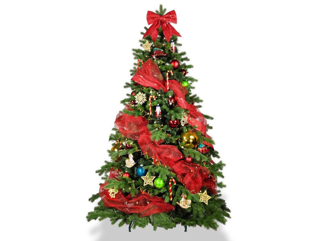 Laalu Weihnachtsbaum Grün, Rot, Blau, Gold 240 cm