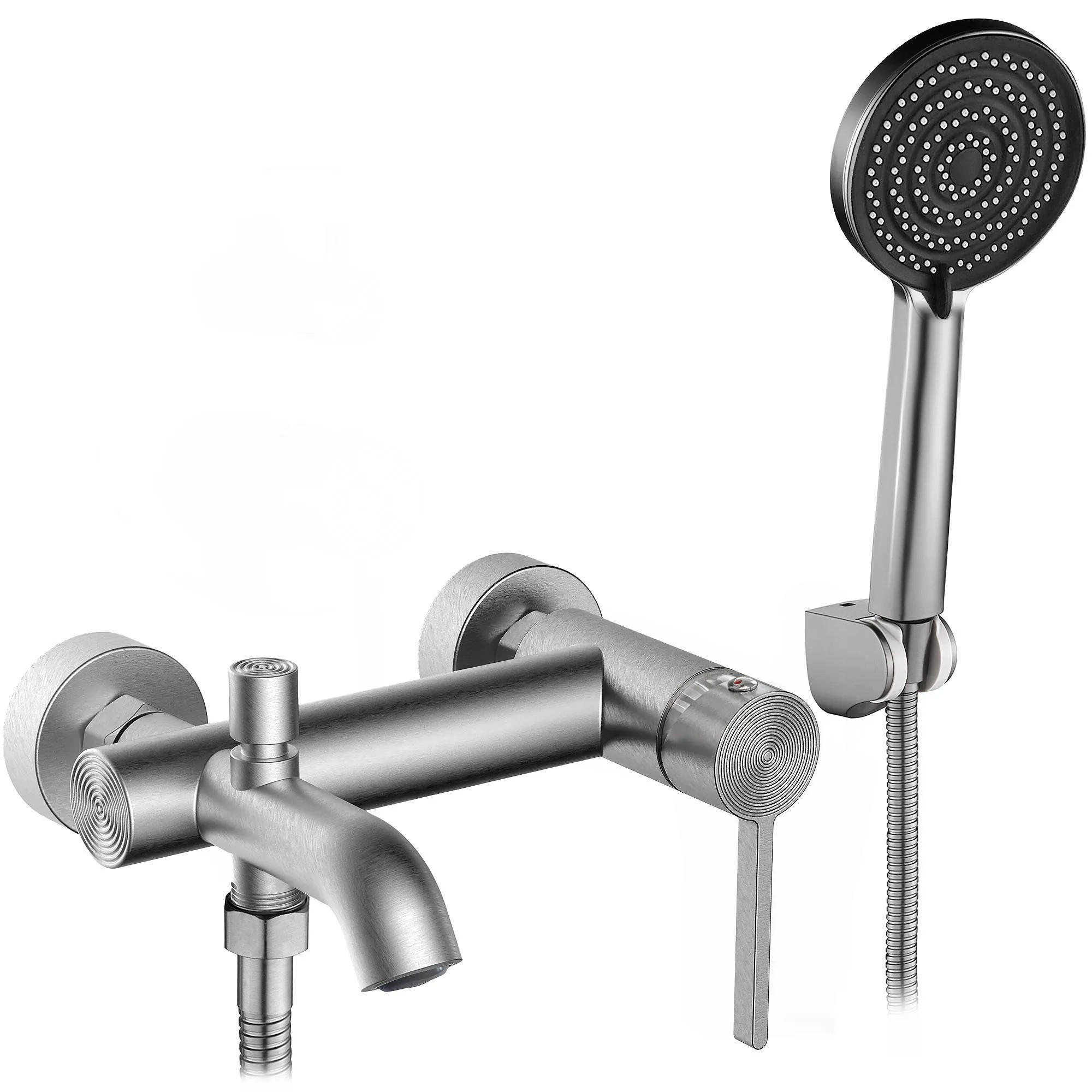 WANNENARMATUR Rea Foster Nickel Brush - Edelstahlfarben, Metall (17.5/10/22cm) - REA