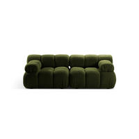 SOFA modular Bellis aus Boucle grün 2 Sitzplätze - Grün, Textil (94/70/188cm) - Micadoni