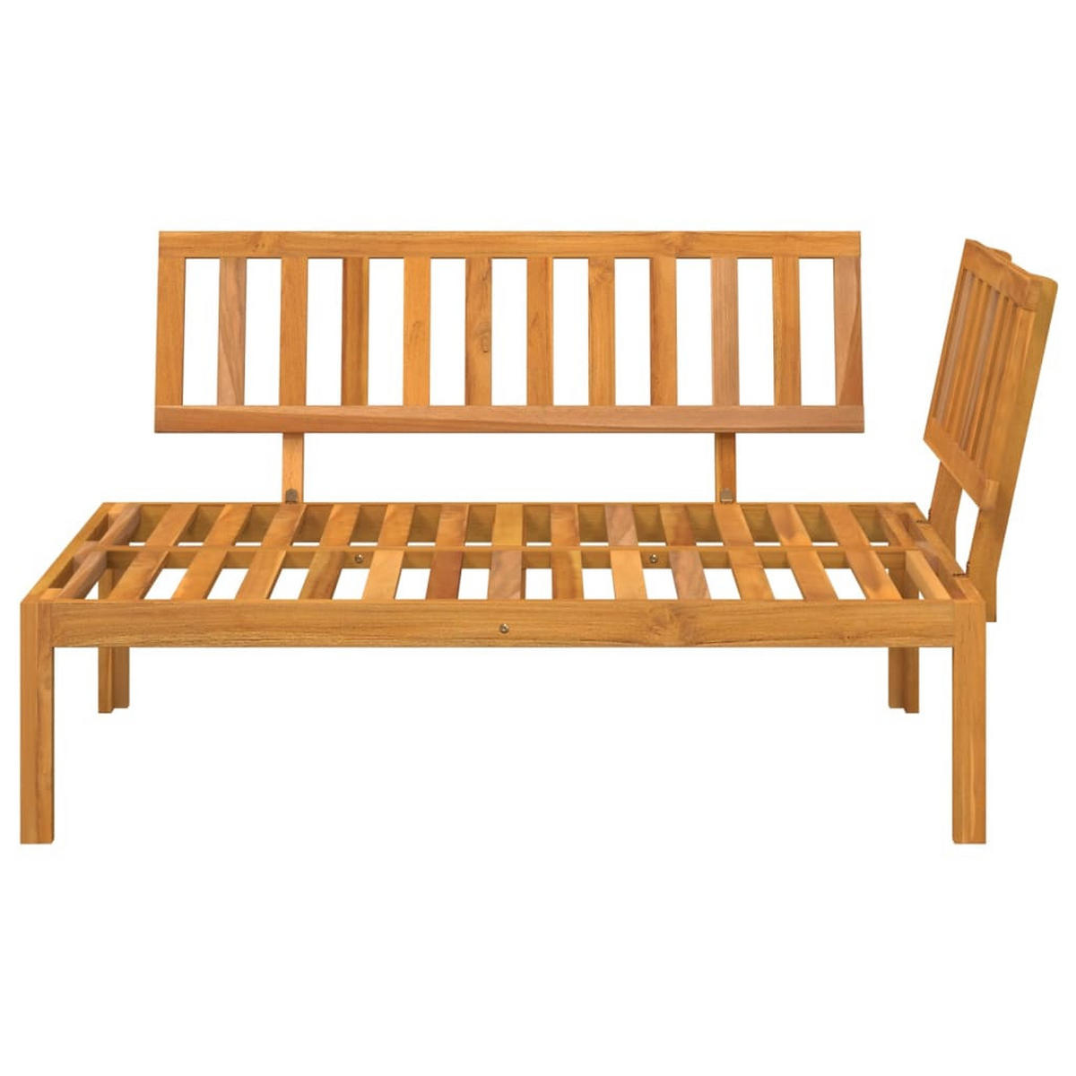 GARTEN-ECKSOFA Aus Paletten Massivholz Akazie - Braun, Holz (92/69/133cm) - vidaXL