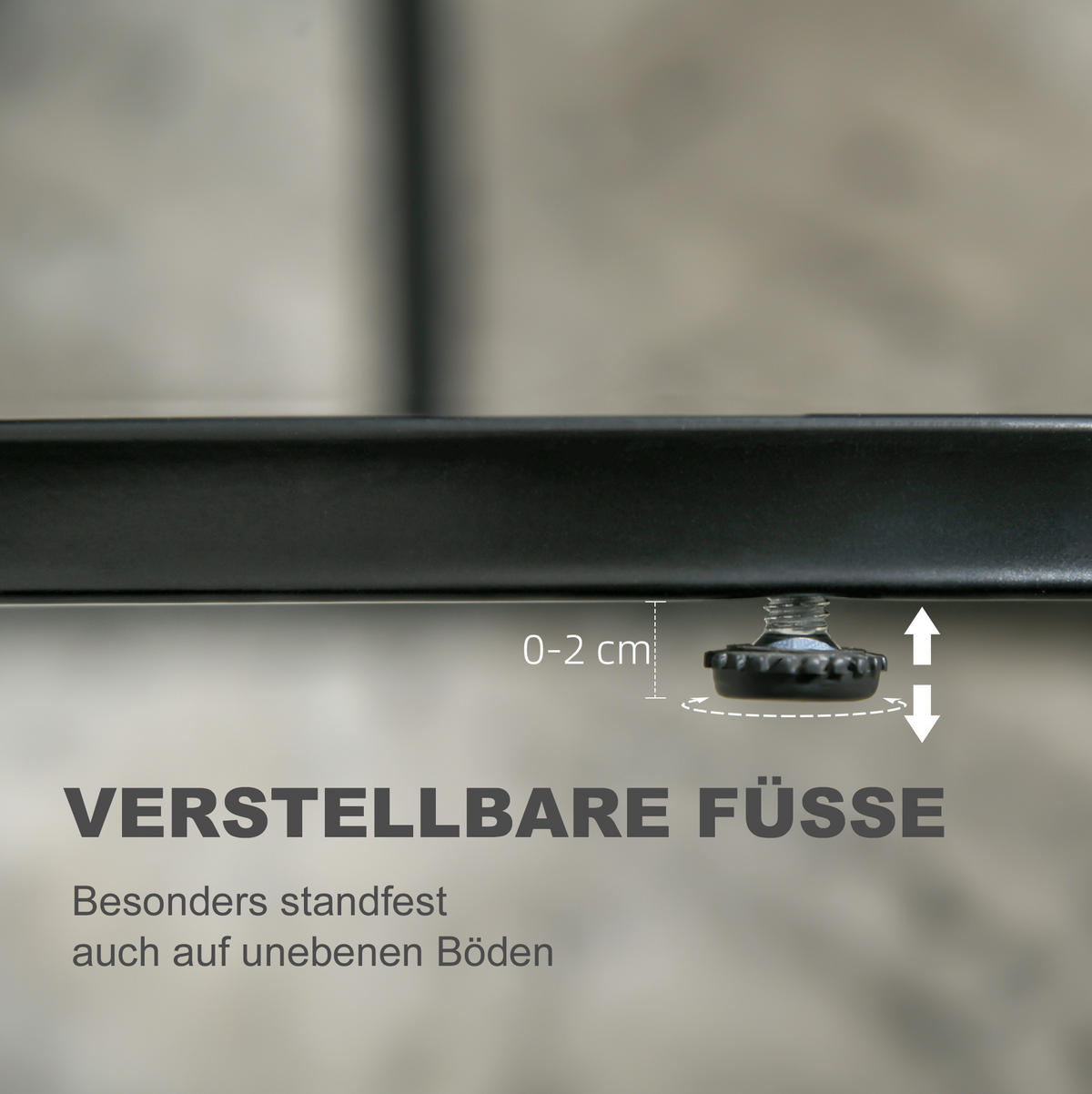 COUCHTISCH 2er-Set in Schwarz, rund & oval, stapelbar mit MDF-Platte,50/50/50.5 cm - Schwarz, Metall (50/50/50.5cm) - Flora Grace