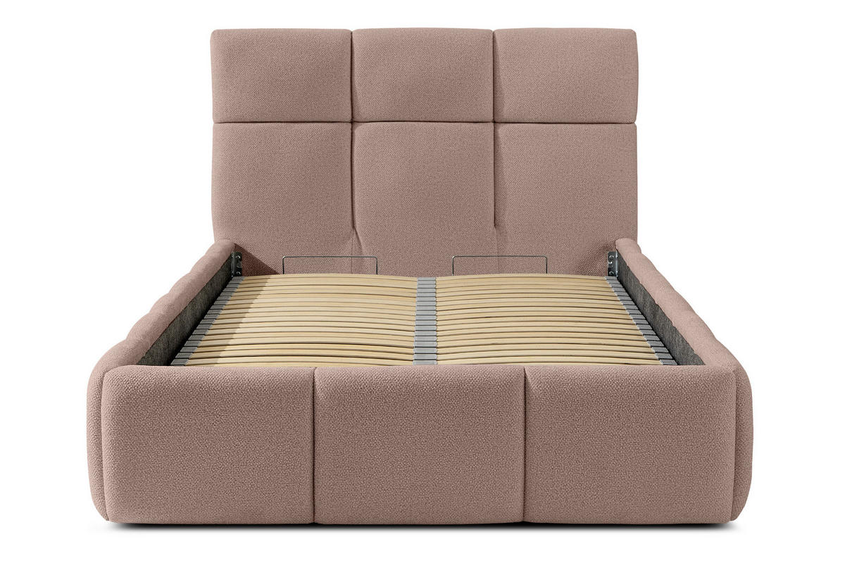 POLSTERBETT ALTOS Einzelbett, rosa - Rosa, Holz/Holzwerkstoff (120/200cm) - KONSIMO®