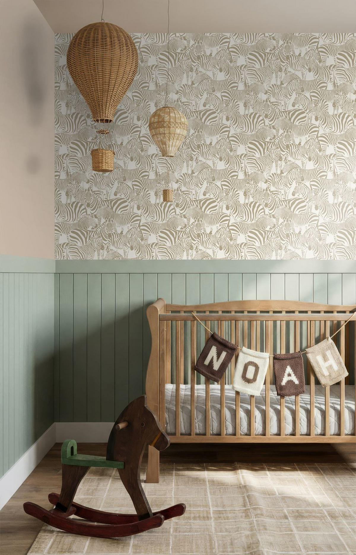 TAPETE Zebras 50 x 900 cm - Beige, Papier (50/900cm) - ESTAhome