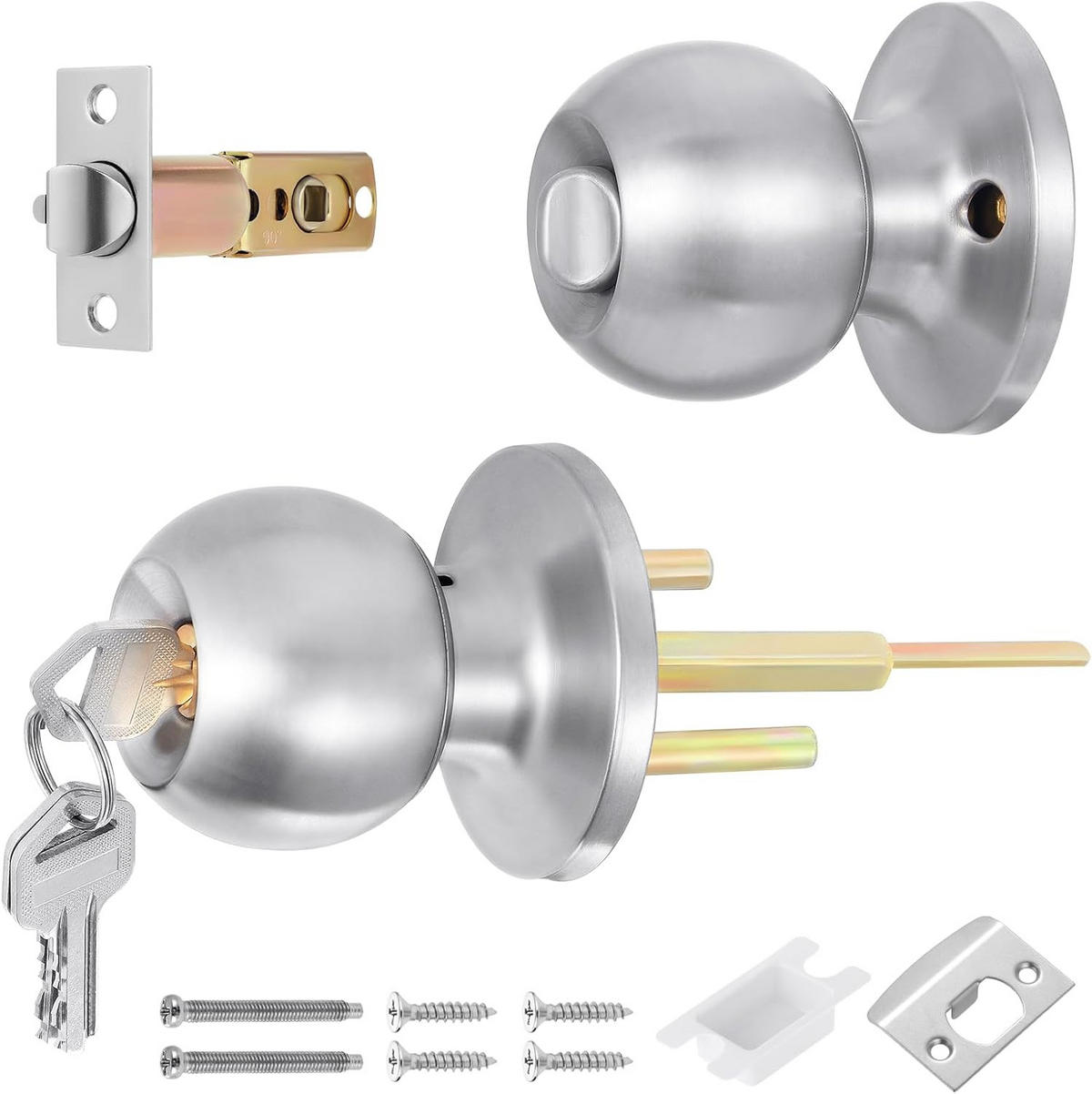 SCHRANKKNOPF 1er-Set - Silberfarben, Metall (0.65/6/0.65cm)