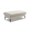 POUF Chenille Stoff Beige - Beige/Schwarz, Holzwerkstoff/Textil (111/88/60cm) - Makamii
