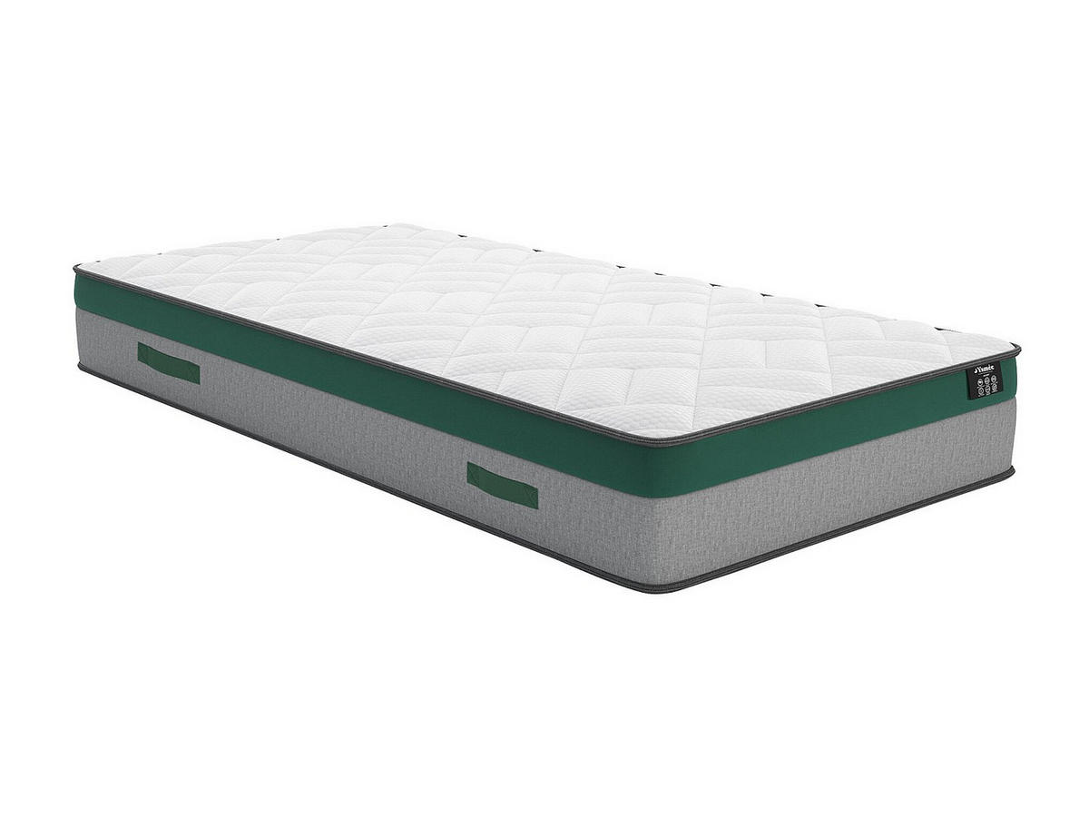 STANDARDMATRATZE - 1 Person - Stoff - Weiß - - Weiß, Textil (90/190cm) - Vente-Unique
