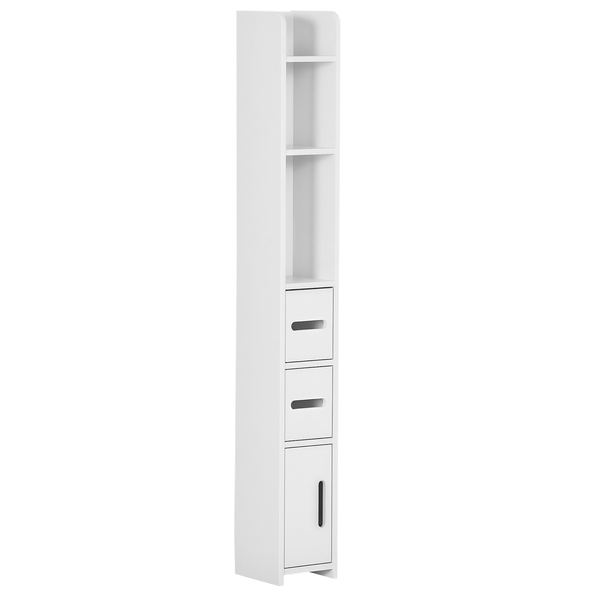 HOCHSCHRANK DE-12375 15/17/120 cm Weiß - Weiß, Holzwerkstoff (17/120/15cm) - ComfortXL