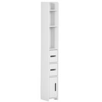 HOCHSCHRANK DE-12375 15/17/120 cm Weiß - Weiß, Holzwerkstoff (17/120/15cm) - ComfortXL