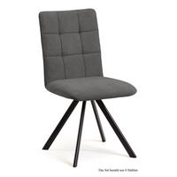 ESSZIMMERSTUHL (6er-Set) Dayla 47x91x60 Schwarz/Grau - Schwarz/Grau, Kunststoff (60/91/47cm) - 58aufmkessel