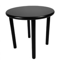 COUCHTISCH Holzoptik Schwarz Rundtisch 45x42 cm - Schwarz, Holzwerkstoff (45/45/42cm) - Begryf