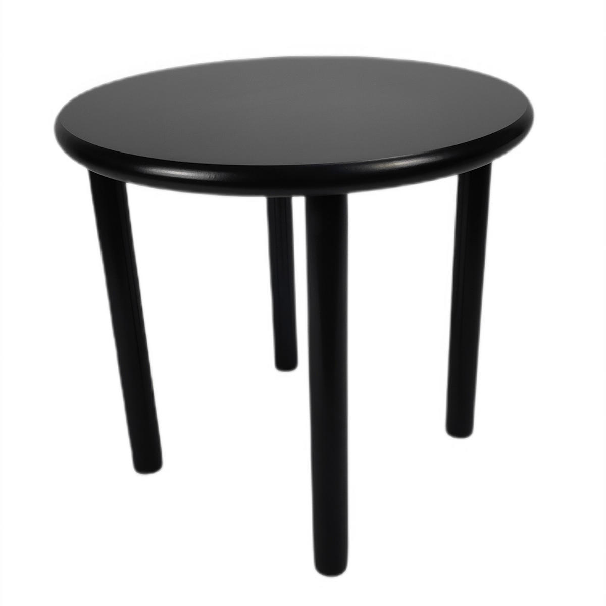 COUCHTISCH Holzoptik Schwarz Rundtisch 45x42 cm - Schwarz, Holzwerkstoff (45/45/42cm) - Begryf