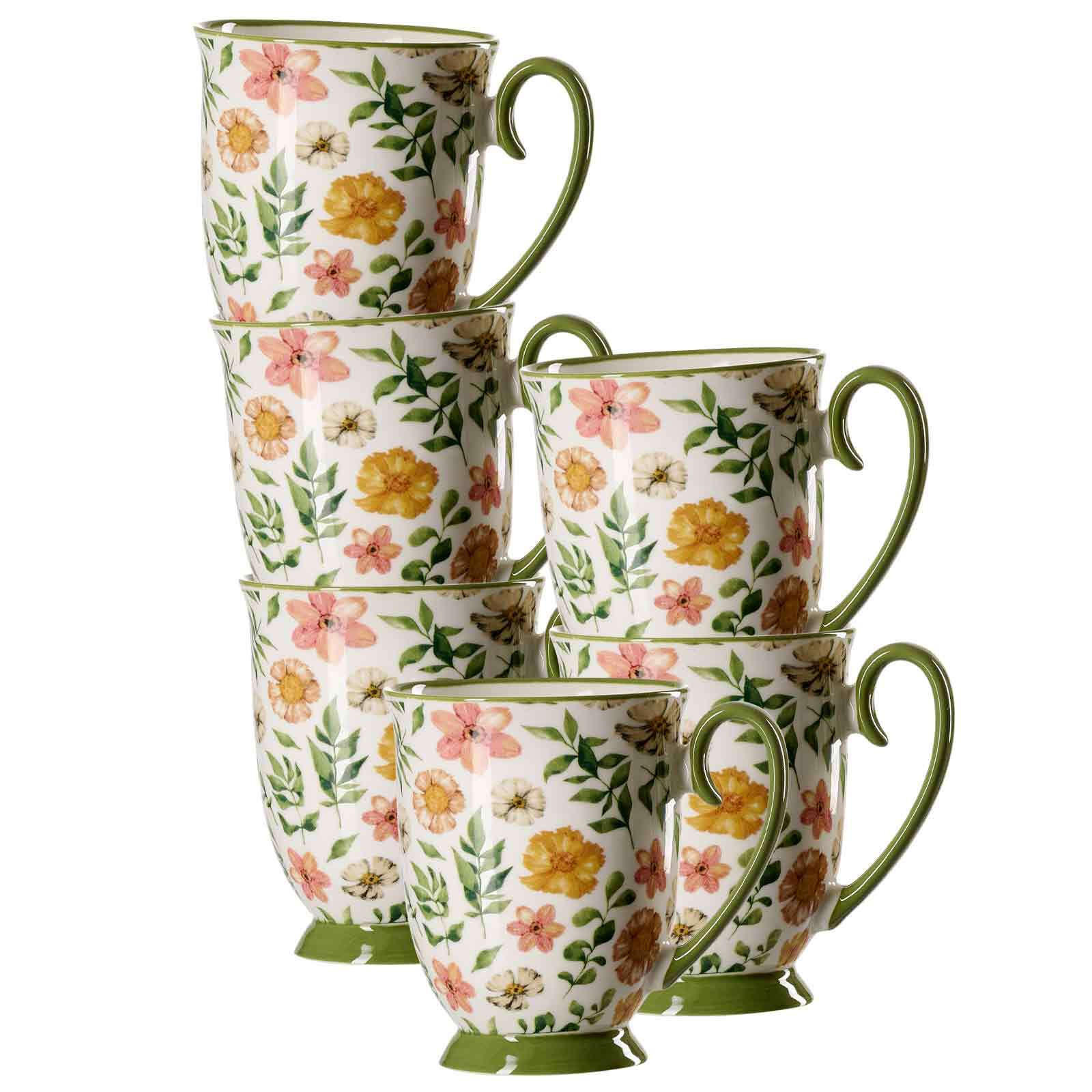 HENKELBECHER Malo grün 320 ml 6er Set - Grün, Keramik (0.32L) - Ritzenhoff Breker