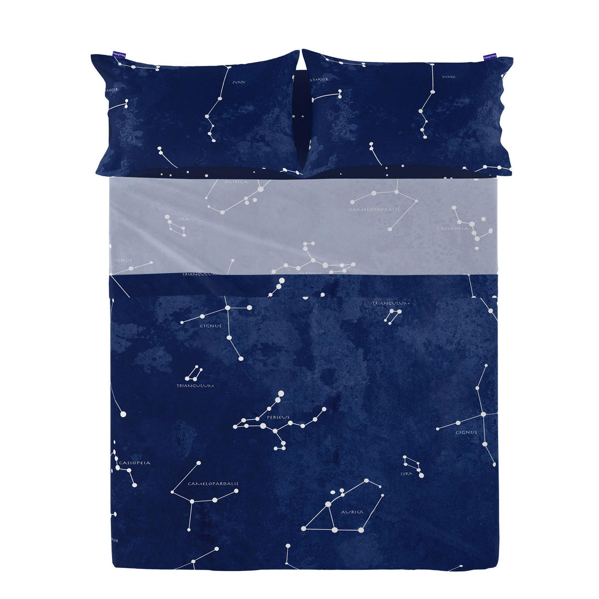 OBERBETTLAKEN cosmos 180x270 cm mehrfarbig - Multicolor, Textil (180/270cm) - Happy Friday