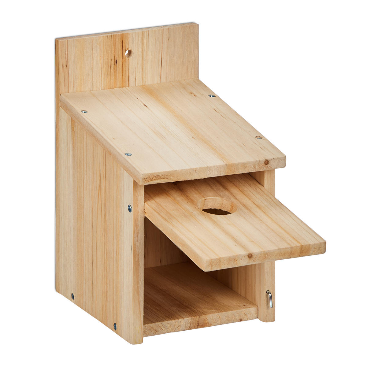 NISTKASTEN - Hellbraun, Holz (14/23/18cm) - Relaxdays