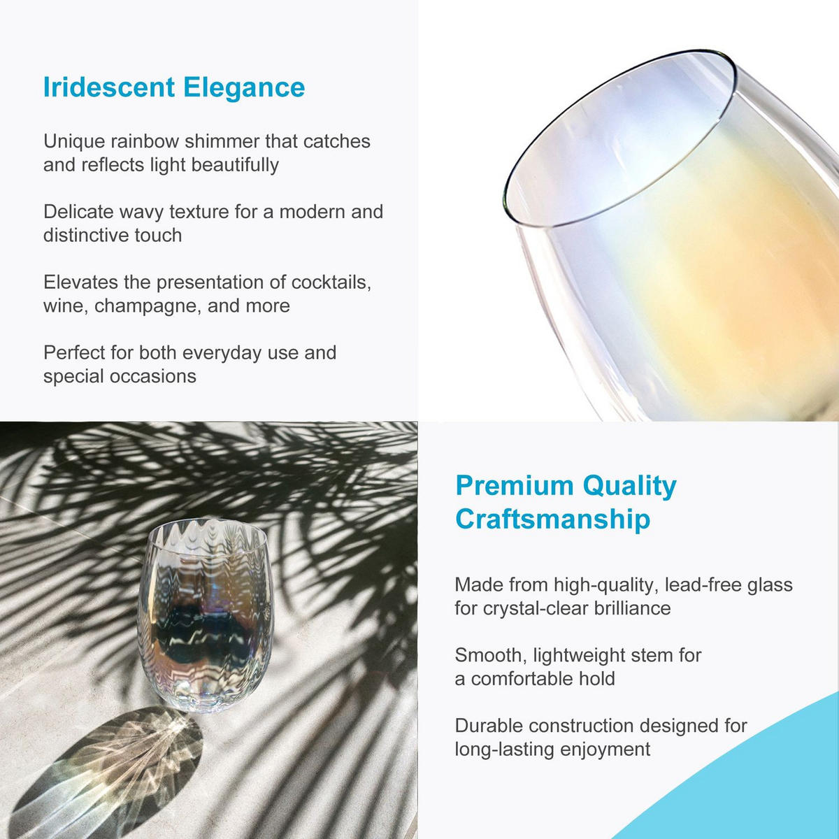 TRINKGLAS SET 380 ml (2-tlg) - Transparent, Glas (0.38L) - Intirilife