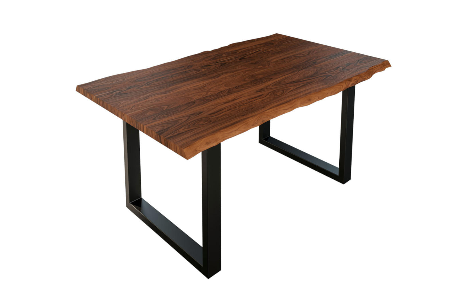 ESSTISCH LAUREN - Nussbaumfarben/Walnussfarben, Holz/Metall (85/160/77cm) - SAM