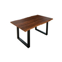 ESSTISCH LAUREN - Nussbaumfarben/Walnussfarben, Holz/Metall (85/160/77cm) - SAM