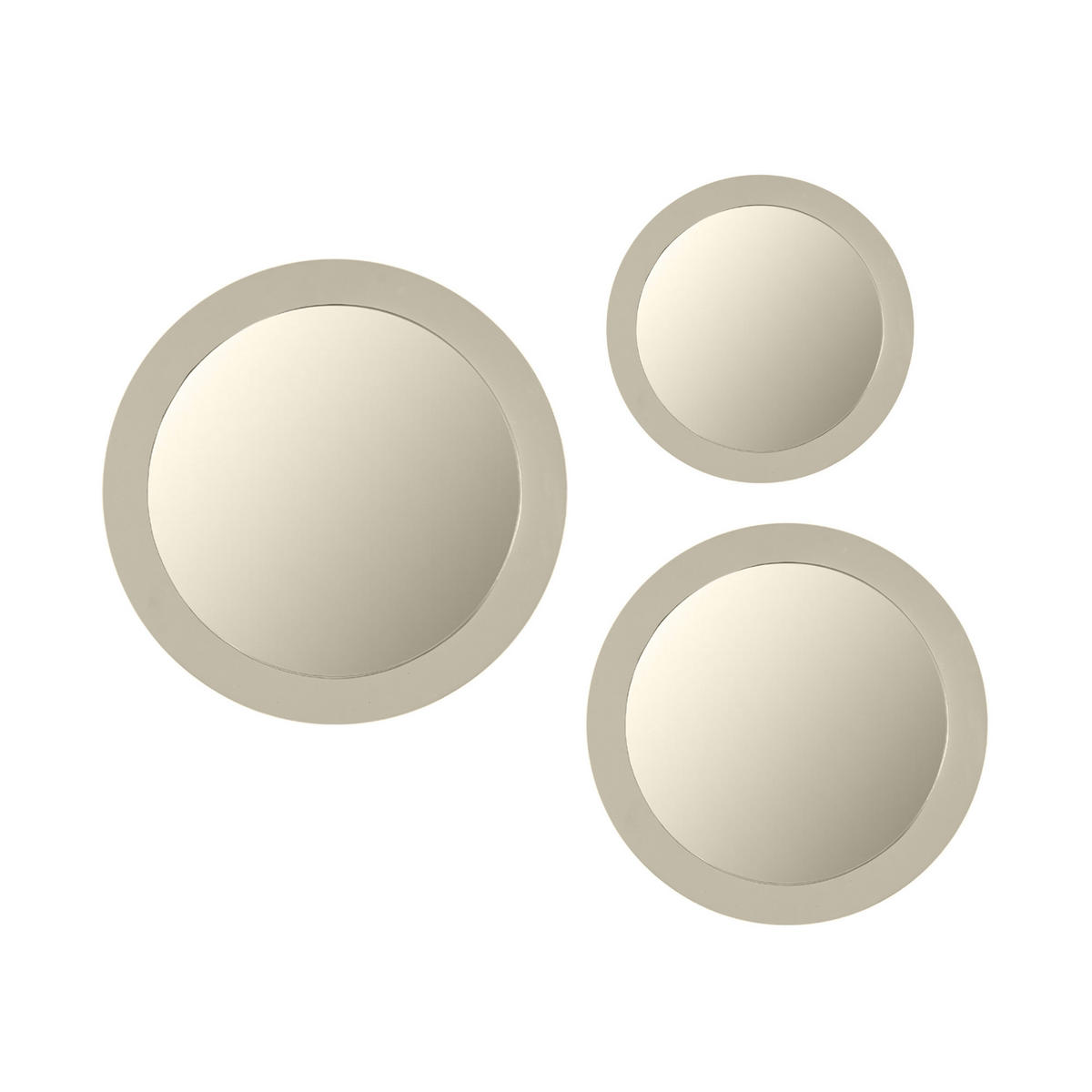 SPIEGEL Dide Beige 3/80/80 cm - Beige, Holz (80/80/3cm) - Starfurn