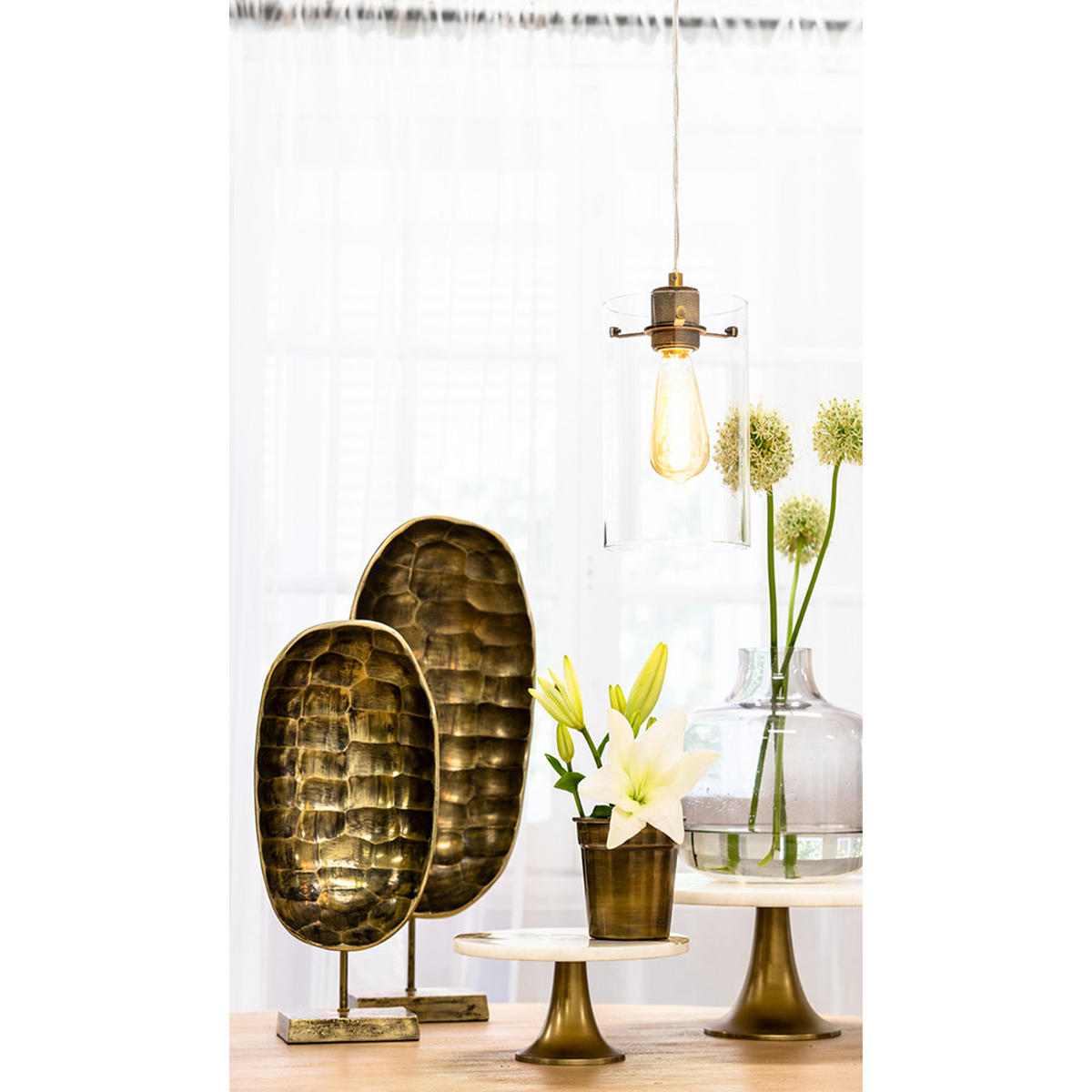 ORNAMENT TUGA, Metall, Bronze - Bronzefarben, Metall (21/39.5/11.5cm) - Light & Living