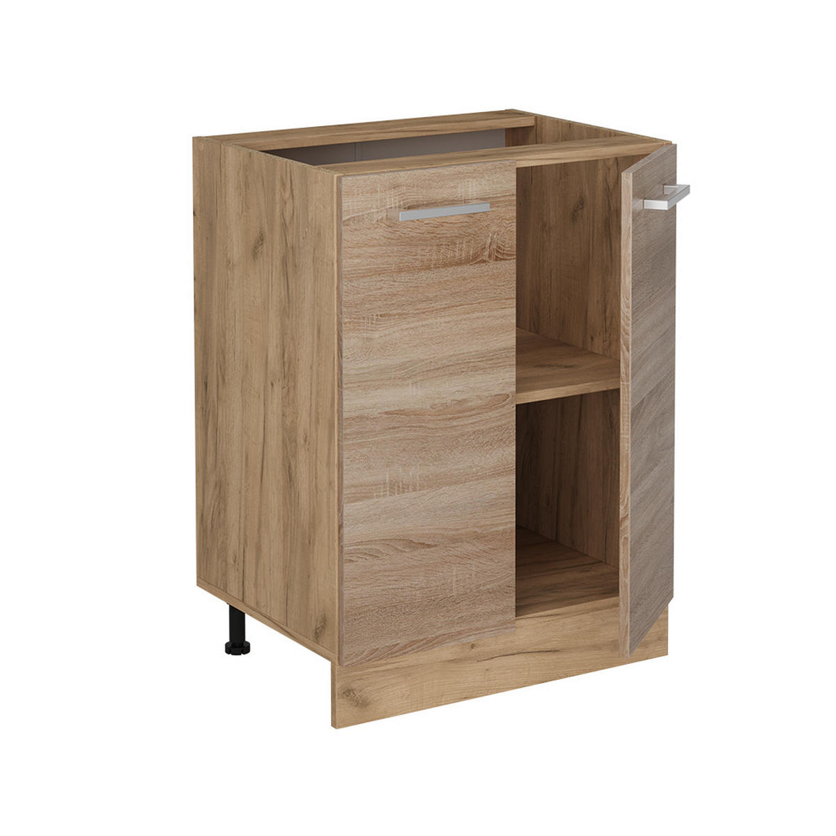 KÜCHENUNTERSCHRANK R-Line Sonoma 60 cm ohne Arbeitsplatte - Honigeiche/Eiche Wotan, Holzwerkstoff (60/81.6/46cm) - Vicco