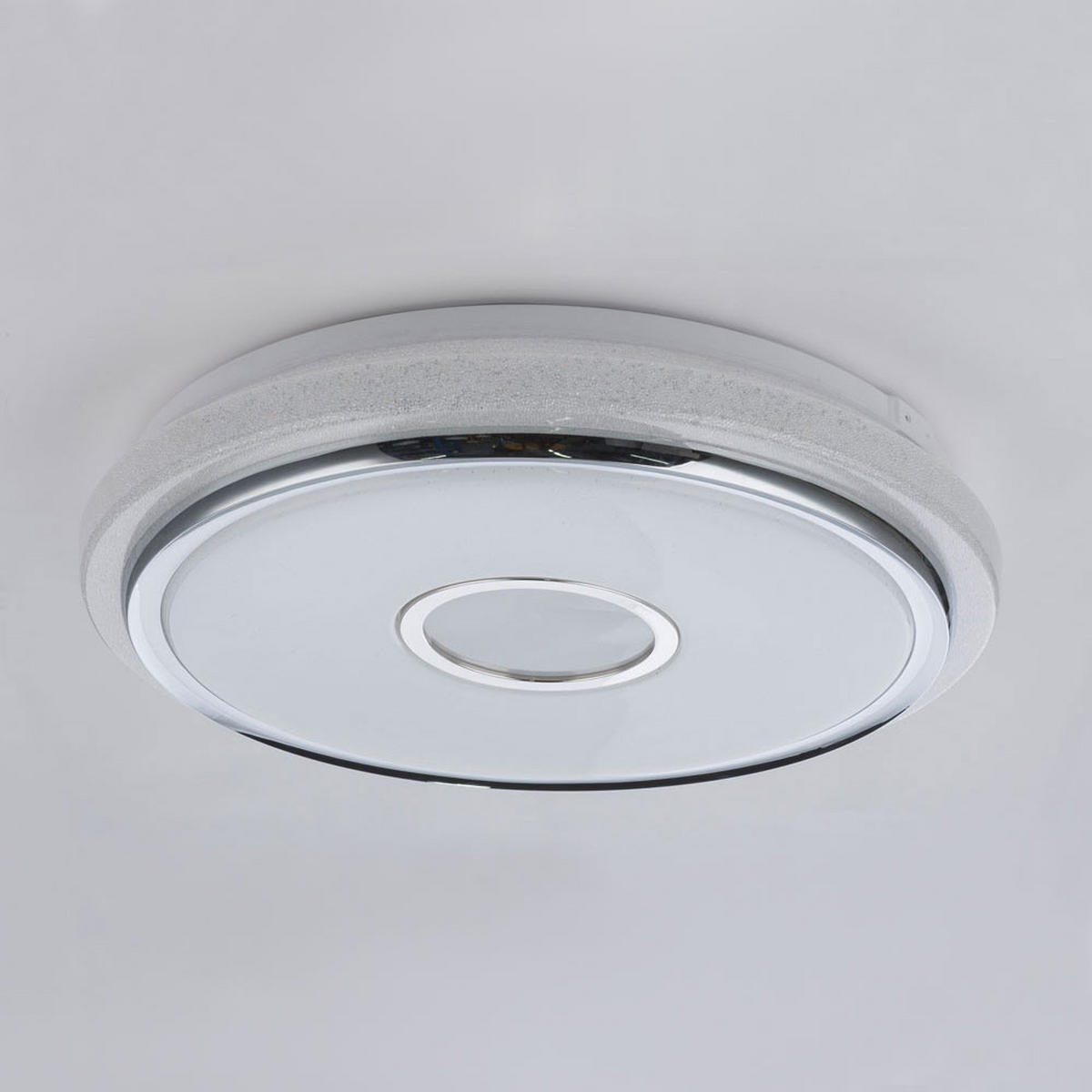 LED DECKENLEUCHTE DANI weiß Kristall - Weiß, Kunststoff (50/50/9.5cm)