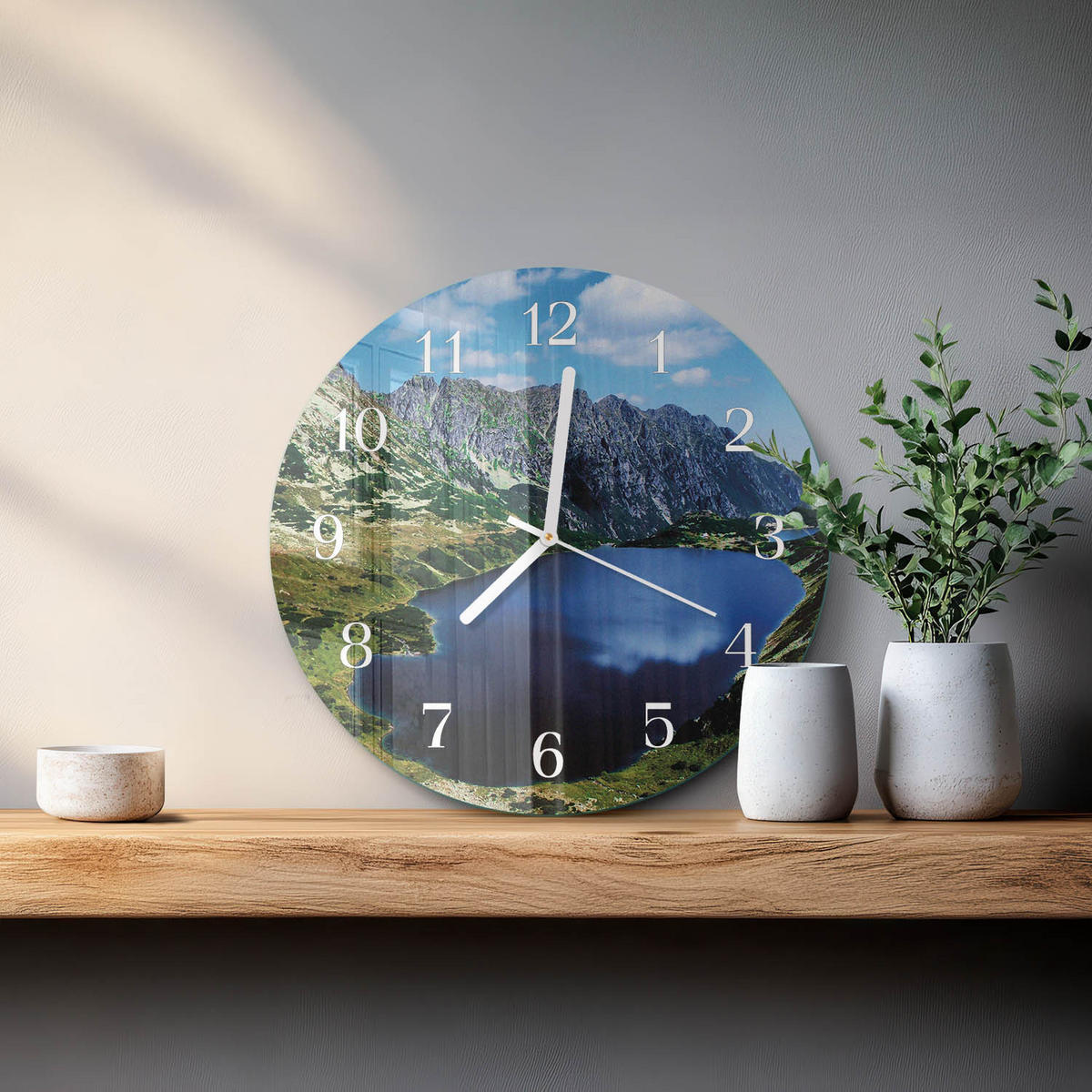 WANDUHR fi30 cm - Morskie Oko - Blau, Glas (30/30/0.4cm) - TULUP