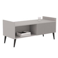 COUCHTISCH SCALA 100/60/45 cm Rechteckig, Kaschmir - Kaschmir/Schwarz, Holzwerkstoff/Metall (60/100/45cm) - Idohome