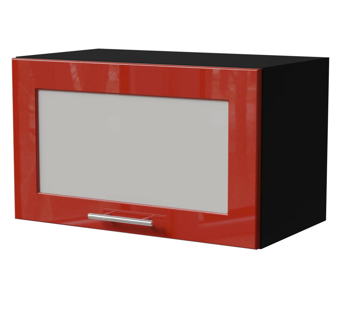 Feldmann-Wohnen Klapphängeschrank Rot, Schwarz 60x36x32.5 cm
