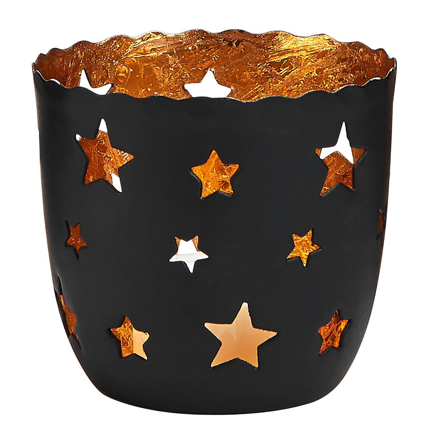 TEELICHTHALTER (6er Set) Delight - Schwarz, Metall (7cm) - BUTLERS