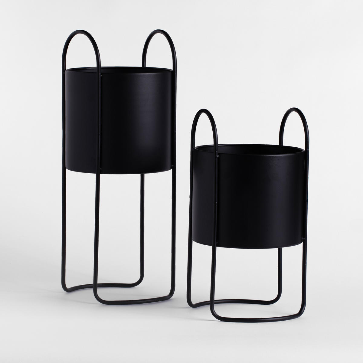 BLUMENTOPF Zenara, Schwarz, 40x22cm - Schwarz, Metall (22/40cm) - home&you