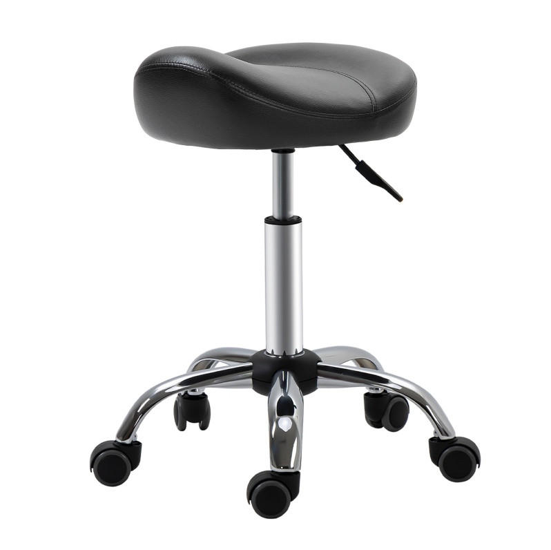 Ivmeu Rollhocker Schwarz 48x69x48 cm