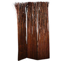RAUMTEILER Nature Weidenholz braun - Braun, Naturmaterialien (120/160/3cm) - DESIGN DELIGHTS