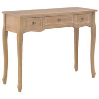 FRISIERTISCH Mit 3 Schubladen Braun - Braun, Holz (100/35/78cm) - vidaXL