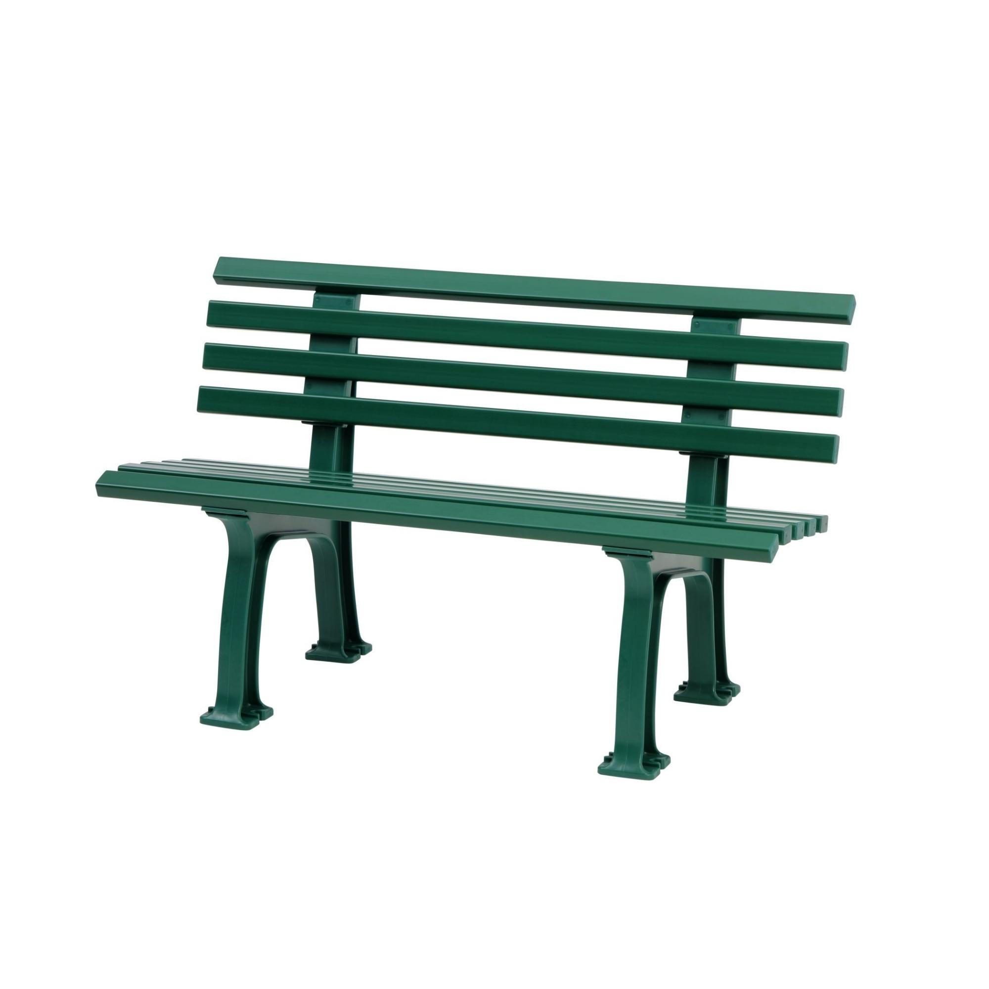 GARTENBANK Antigua 2 Sitzer Grün 74 x 120 x 54 cm Witterungskunststoff & UV Beständiger Kunststoff - Grün, Kunststoff (120/74/54cm) - PROREGAL