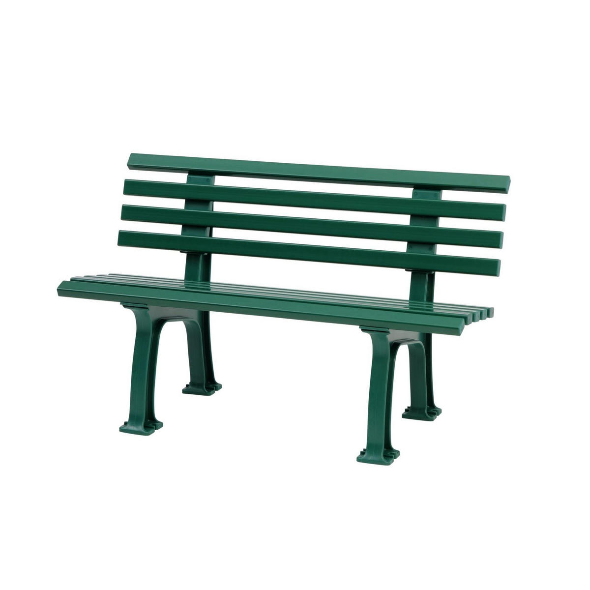GARTENBANK Antigua 2 Sitzer Grün 74 x 120 x 54 cm Witterungskunststoff & UV Beständiger Kunststoff - Grün, Kunststoff (120/74/54cm) - PROREGAL