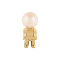 TISCHLAMPE Ross LED Gold 12/12/27 cm - Goldfarben, Keramik (12/12/27cm) - Leitmotiv