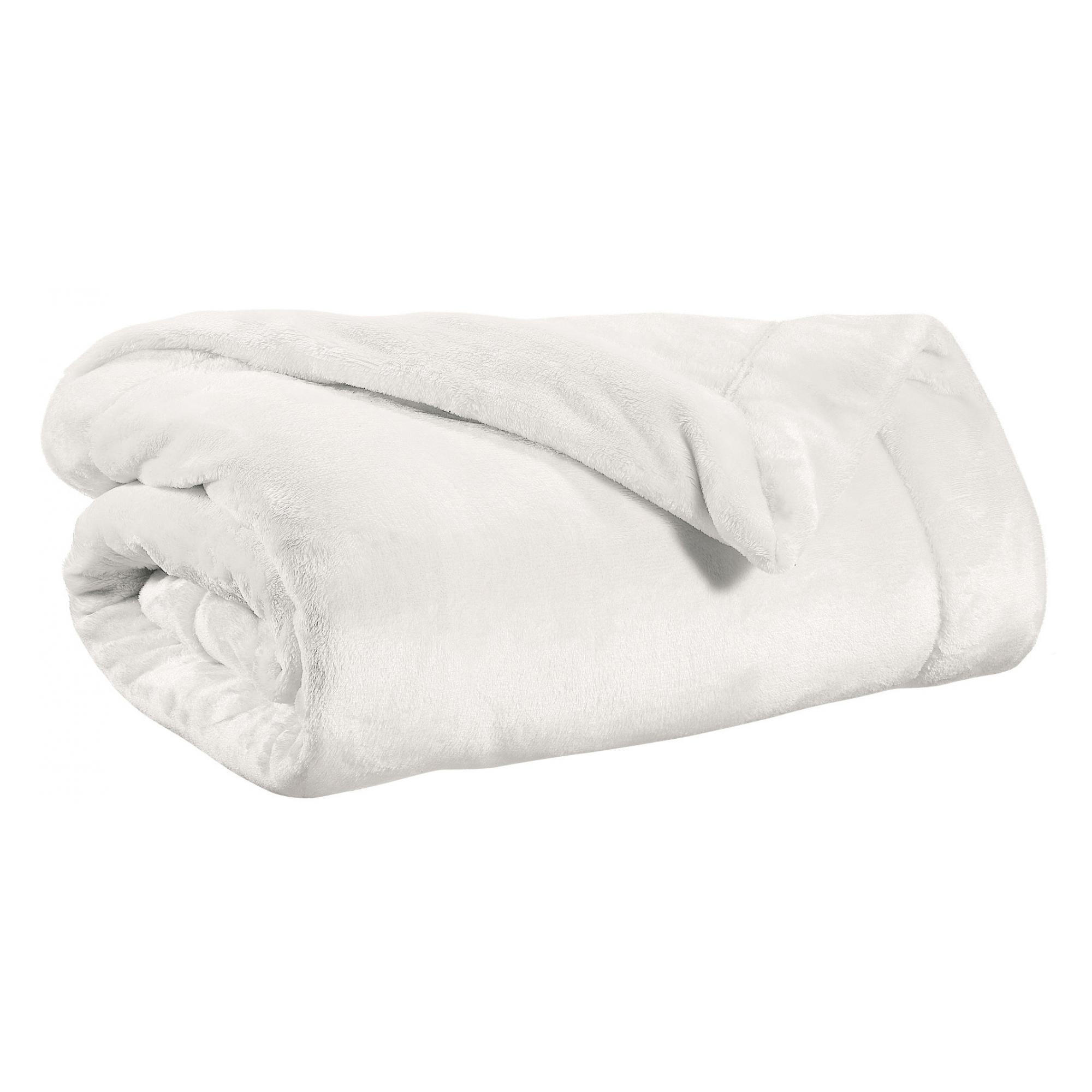 PLAID Tender schneeweiß 150 x 200 cm - Weiß, Textil (150/200cm) - Vivaraise