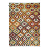 TEPPICH handgewebt Kelim Orient Wolle SOLAS Mehrfarbig 100 x 160 cm - Multicolor, Naturmaterialien (100/160cm) - Novatrend