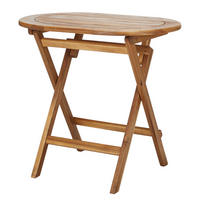 KLAPPTISCH Boho Garden oval - Braun, Holz (55/80/74cm) - Butlers