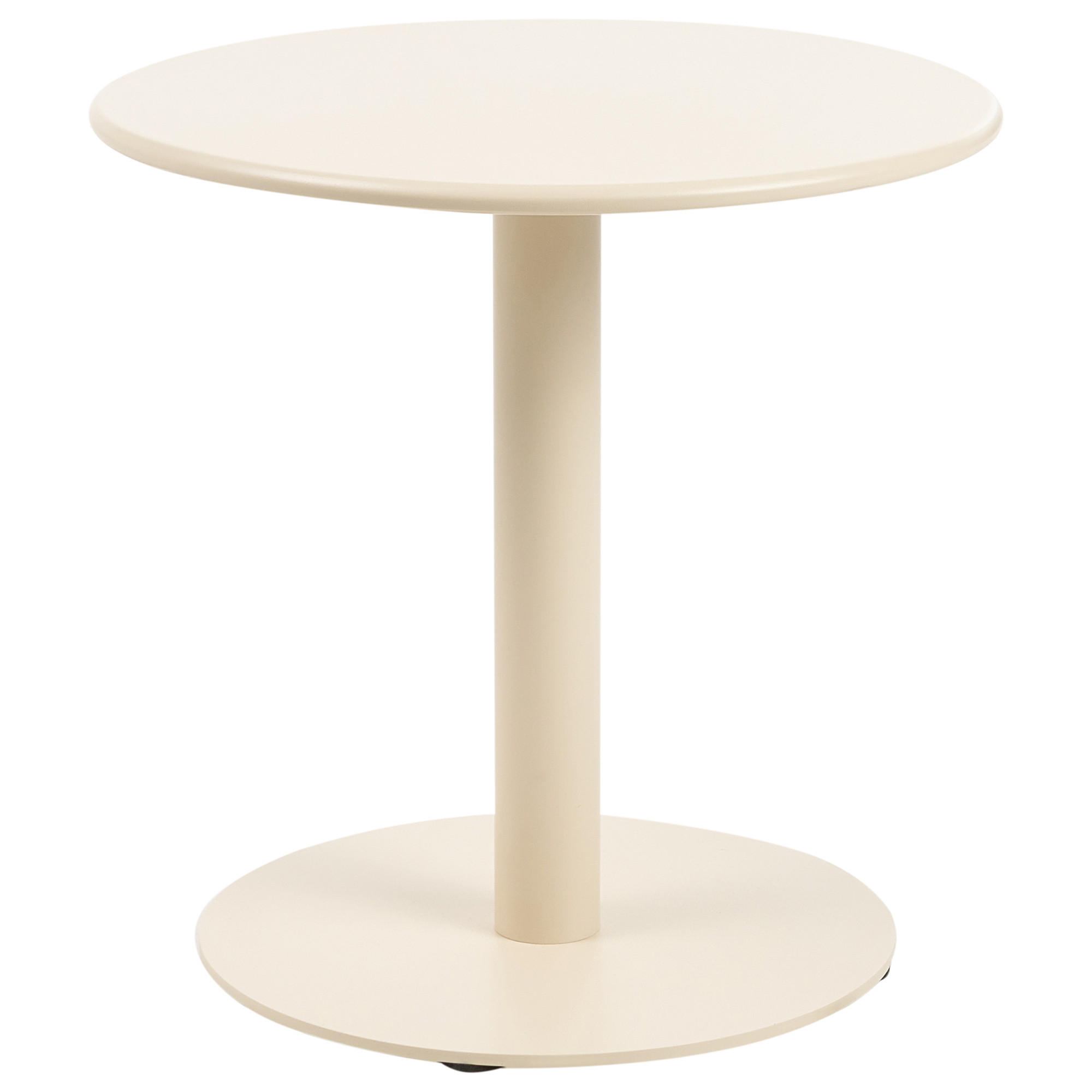 OUTDOOR-COUCHTISCH 50 cm 50 cm Metall Beige Vittuone - Beige, Metall (50/50/50cm) - Beliani